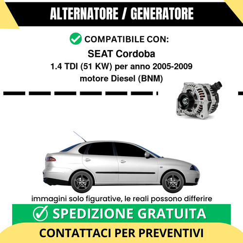 Alternatore seat cordoba 4 - seat, 1.4