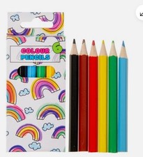 SET DE 6 MATITE COLORATE 9CM