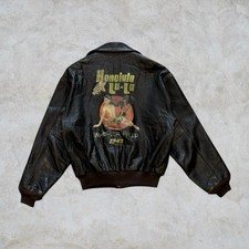 Giacca di pelle bomber vintage