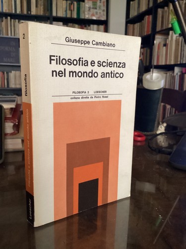 Giuseppe cambiano filosofia - -,