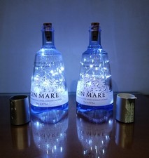 COPPIA BOTTIGLIE LAMPADA GIN