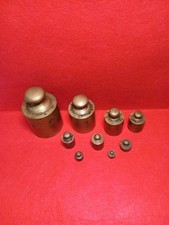 Set Pesi Antichi Vintage Bilancia Ottone 1kg - 10gr