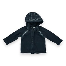 Maglione nero con cappuccio e