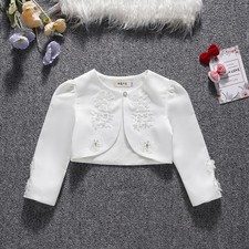 Baby Mädchen Weiß Bolero