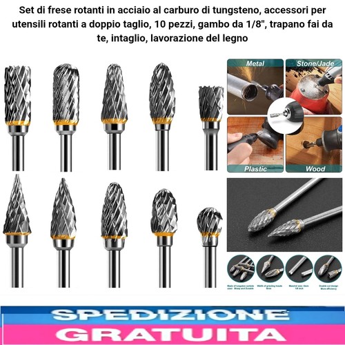 Frese acciaio al carburo - 10,