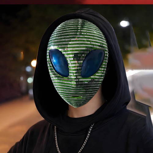 Maschera alieno specchio - maschera,