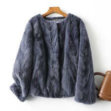 Cappotto pelliccia visone retrò lusso 100% vera donna pelliccia visone inverno nuovo cappotto moda