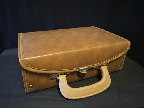 Vintage brown faux leather - faux,
