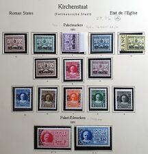 ITALY VATICAN CITY CITTA’ DEL VATICANO 1931 PACCHI COMPLETI - 15 STAMPS NEW