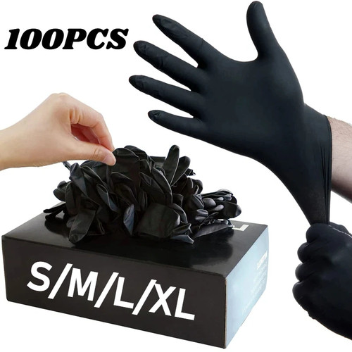 Guanti monouso nitrile nero - monouso,