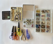 Fare ricordi kit attrezzi artigianato scrapbooking carta artigianato forbici occhielli lotto