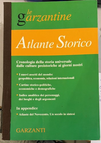 Atlante storico cronologia - atlante,