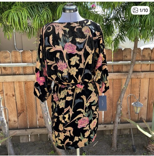 Abito kimono burnout velluto