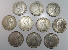 LOTTO DI 10 MONETE - 500 LIRE