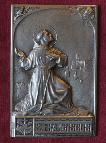 San francesco assisi placca - san,