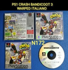 PS1 CRASH BANDICOOT 3 WARPED PAL ITA  LOTTO  PS1 PS2 PS3 PAL ITALIANO COMPLETO