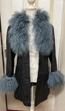 Cappotto afgano pelle vintage