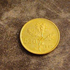 Italy 20 Lira L.20 1980 World