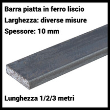 Profilo barra piatta di ferro pieno liscio piattina in ferro spessore 10 mm