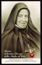 BEATA CELESTINA DONATI- CON RELIQUIA - mm.  75 X 120