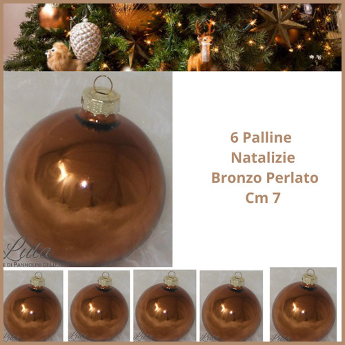 Palline natalizie bronzo per - 6,
