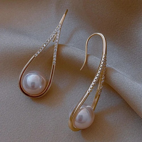Orecchini perla oro - , donna
