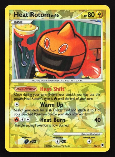 Carta pokemon heat rotom - carta,