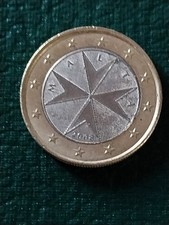 moneta 1 euro Croce di MALTA