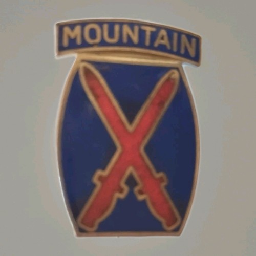 Rare crest 10th mountain - rare,