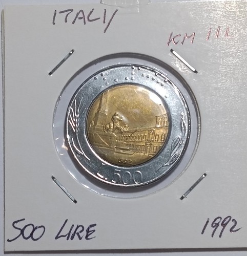 Italia 500 lire 1992 km - 500, 111