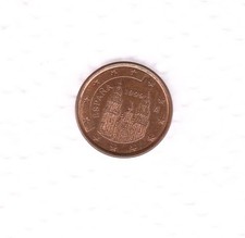 SPAGNA   RARA  MONETA  1  EUROCENT  1999