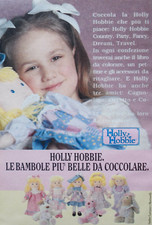 Pubblicità Advertising Werbung Italian Clipping 1990 HOLLY HOBBIE BAMBOLE.