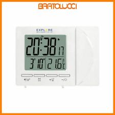 EXPLORE SCIENTIFIC RDP1001WHITE OROLOGIO C/PROIEZ.ORA/SVEGLIA/TEMP.INT.BIANCO