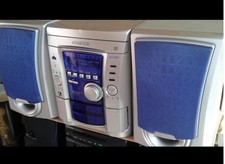 Mini hi fi component system Kenwood RXD-353 colore argento e blu