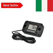 Yooreal Contaore Contagiri Digitale Autoalimentato, Ore di Manutenzione, Impe...