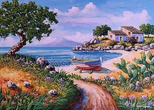 COMPRALO SUBITO A 220 euro 70x50 CAMMARATA Paesaggio Quadri olio su tela 70x50