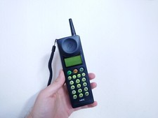 Raro telefono cellulare NEC P100 MP5B2B9-1A BT mattoni di giada dal 1993 collezionisti museo