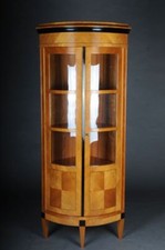Bella Vetrina da Angolo IN Biedermeier Stile, Legno di Ciliegio O-Sam-9