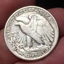 UNITED STATES OF AMERICA U.S.A HALF DOLLAR 1943 ½ $ WALKING LIBERTY ARGENTO '900