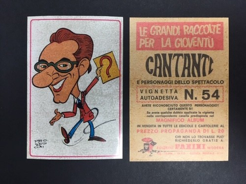 Cantanti figurina panini - cantanti,
