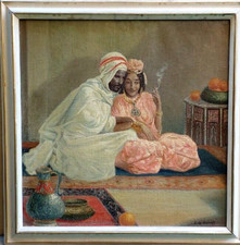 SOGGETTO ORIENTALISTA XX SECOLO -CESARE DONATI PITTORE