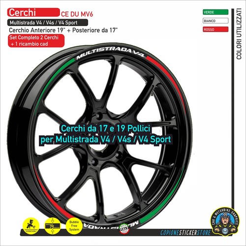 Strisce adesivi cerchi ducati - strisce,