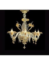 LAMPADARIO 5 LUCI MURANO DI