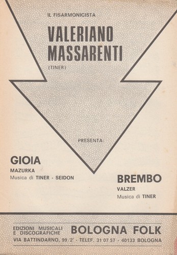 Spartito gioia brembo - gioia,