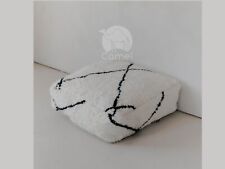 Pouf in lana berbera marocchina fatto a mano cuscino da pavimento fatto a mano pouf da pavimento seduta