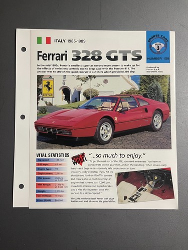Poster ferrari 328 gts - poster,