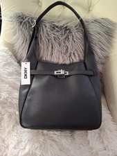 DKNY Onya Hobo Borsa a Tracolla Donna Nera Tracolla Regolabile