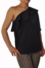 Top Monospalla Gala da Donna Pinko Taglia 44 Colore nero