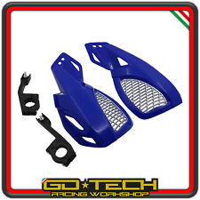 PARAMANI MOTO CROSS ENDURO MOTARD SCOOTER UNIVERSALI Blu Grigio MANUBRIO 22 mm