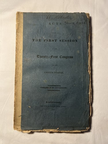 1830 congresso record - 1830,
